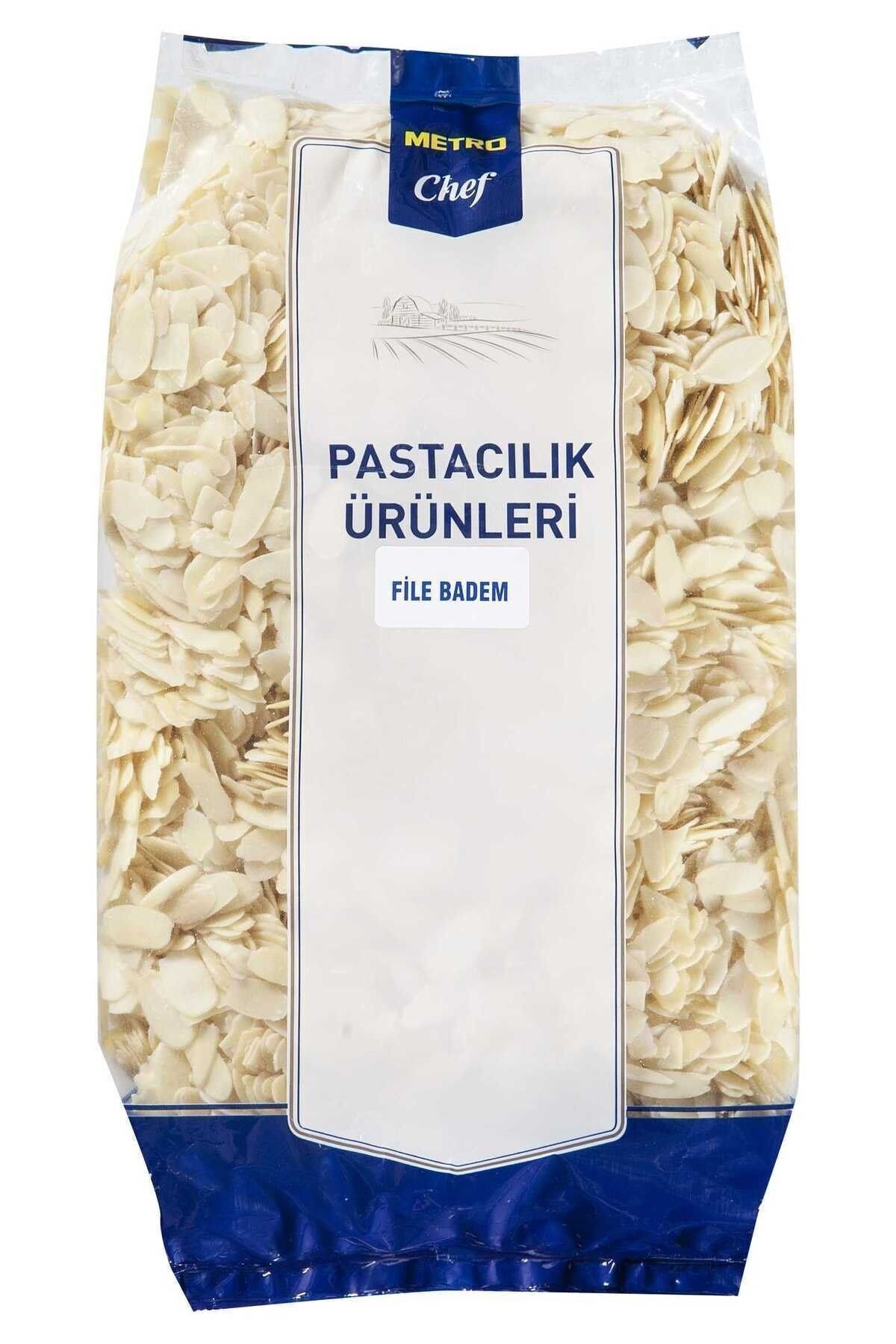 1_org_zoom Metro Chef File Badem 250 gr Pastacılık Pasta Tatlı Şef Mutfak - Görsel 1