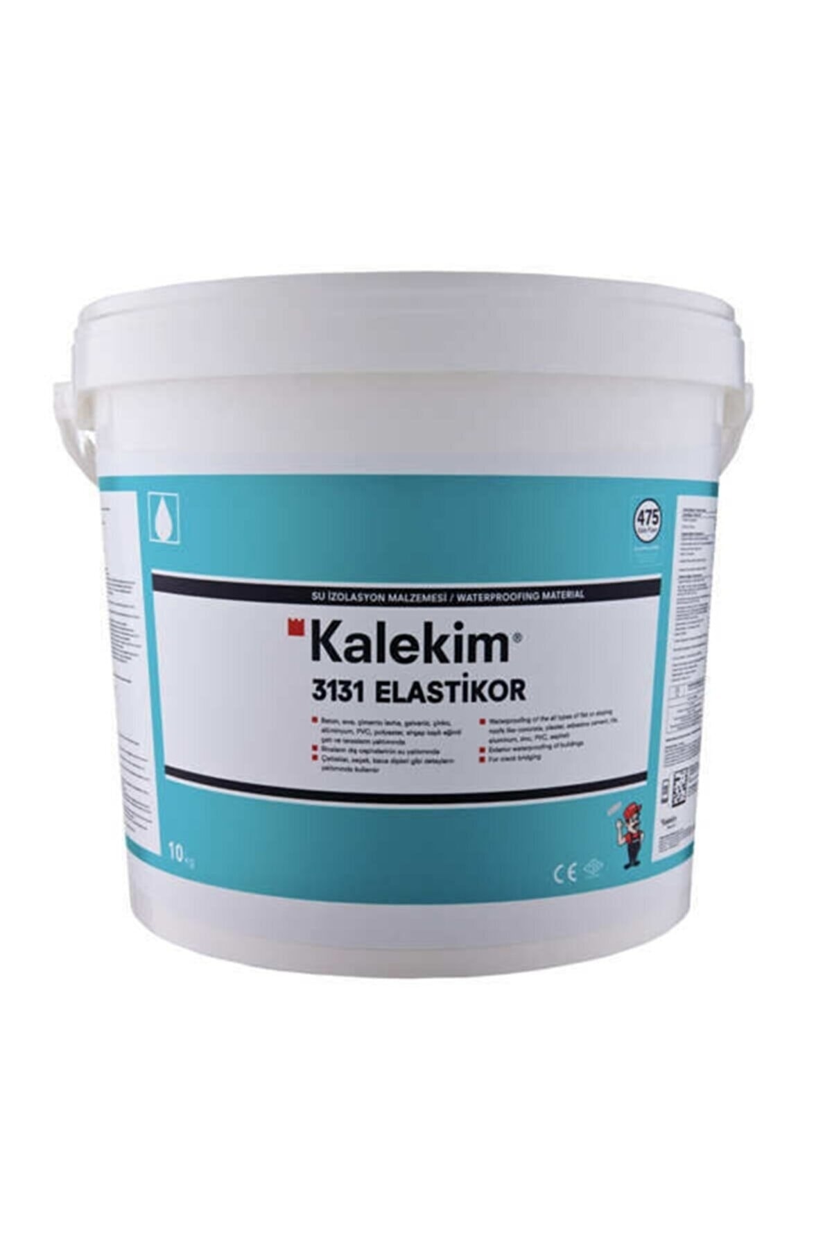1_org_zoom Kalekim Elastikor 3131 Su Yalıtım Malzemesi 20 Kg Beyaz - Görsel 1