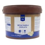 Metro Chef Beyaz Damla Çikolata 2.5 Kg