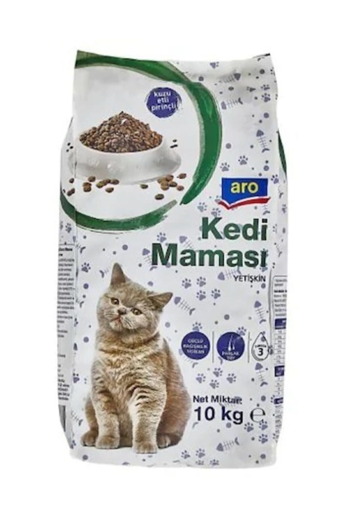 1_org_zoom Aro Yetişkin Kedi Maması Kuzu Etli Pirinçli 10 Kg - Görsel 1