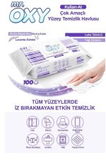 Mr. Oxy Çok Amaçlı Yüzey Temizlik Havlusu 100'lü 6 ADET Lavanta Kokulu 6 ADET Beyaz Sabun Kokulu 12' - Görsel 2