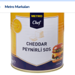 Metro Chef Çedar Peynirli Sos 2,8 Kg