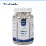 METRO Chef Gümüş Draje 50 G 0 Numara