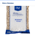 METRO Chef İri Nohut 2,5 Kg 10Mm