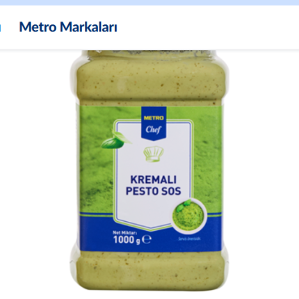 METRO Chef Kremalı Pesto Sos 1000 G
