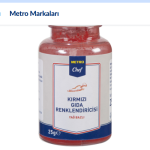 METRO Chef Yağ Bazlı Gıda Boyası 25 G Kırmızı Toz