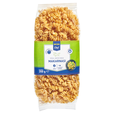 METRO Chef Burgu Makarna 350 G Yeşil Mercimek Unlu METRO Chef Burgu Makarna 350 G Yeşil Mercimek Unlu