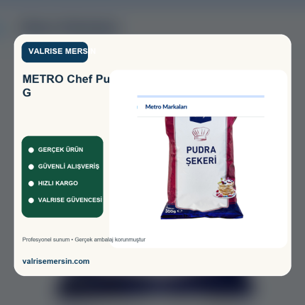 METRO Chef Pudra Şekeri 500 G
