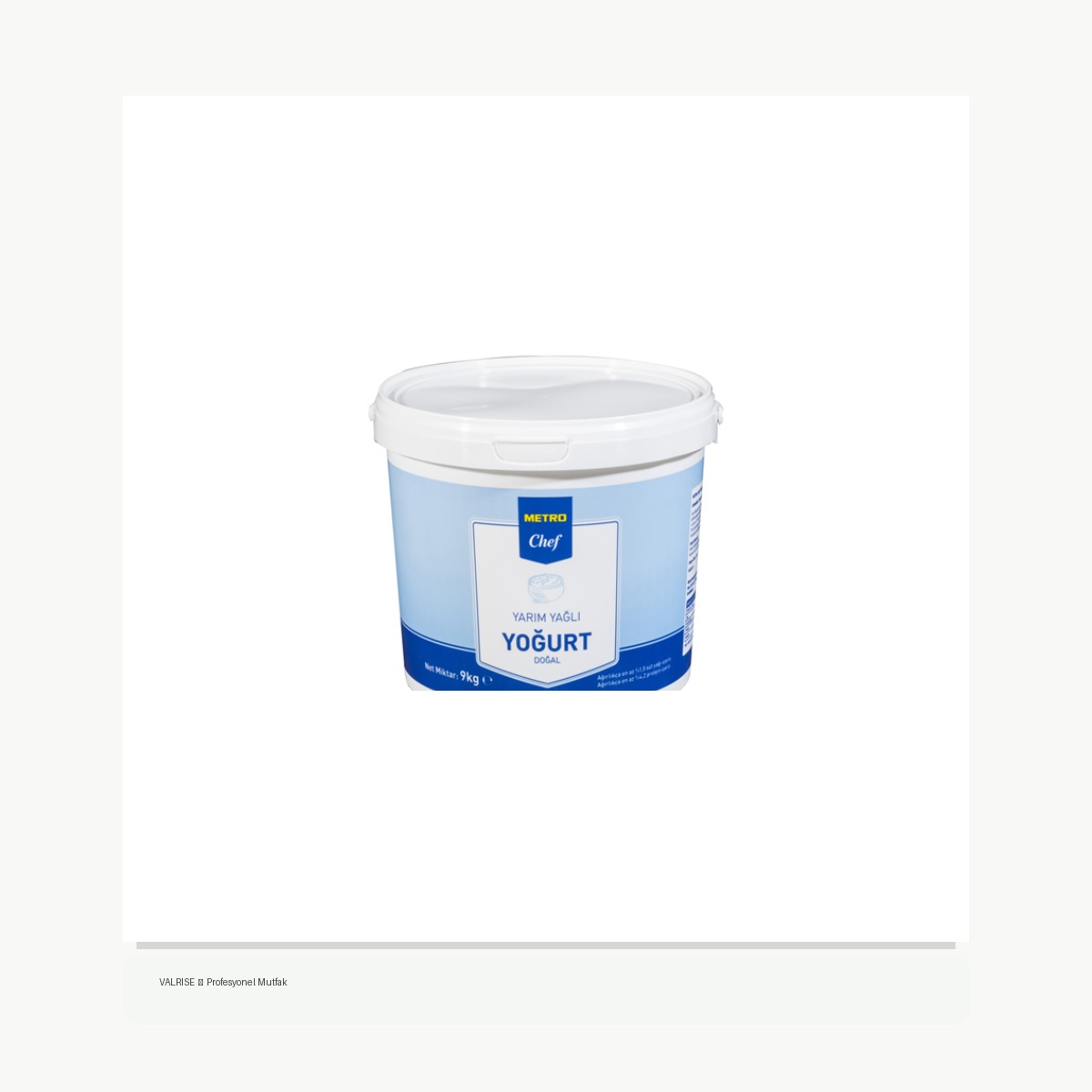 valrise-yeni-metro-chef-yogurt-9-kg-yarim-yagli METRO Chef Yoğurt 9 Kg Yarım Yağlı