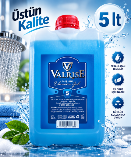 VALRİSE DUŞ JELİ 5 LİTRE