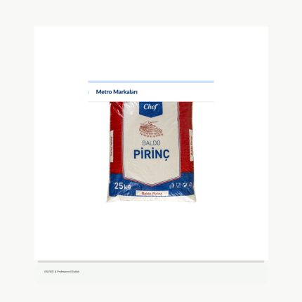 METRO Chef Baldo Pirinç 25 Kg