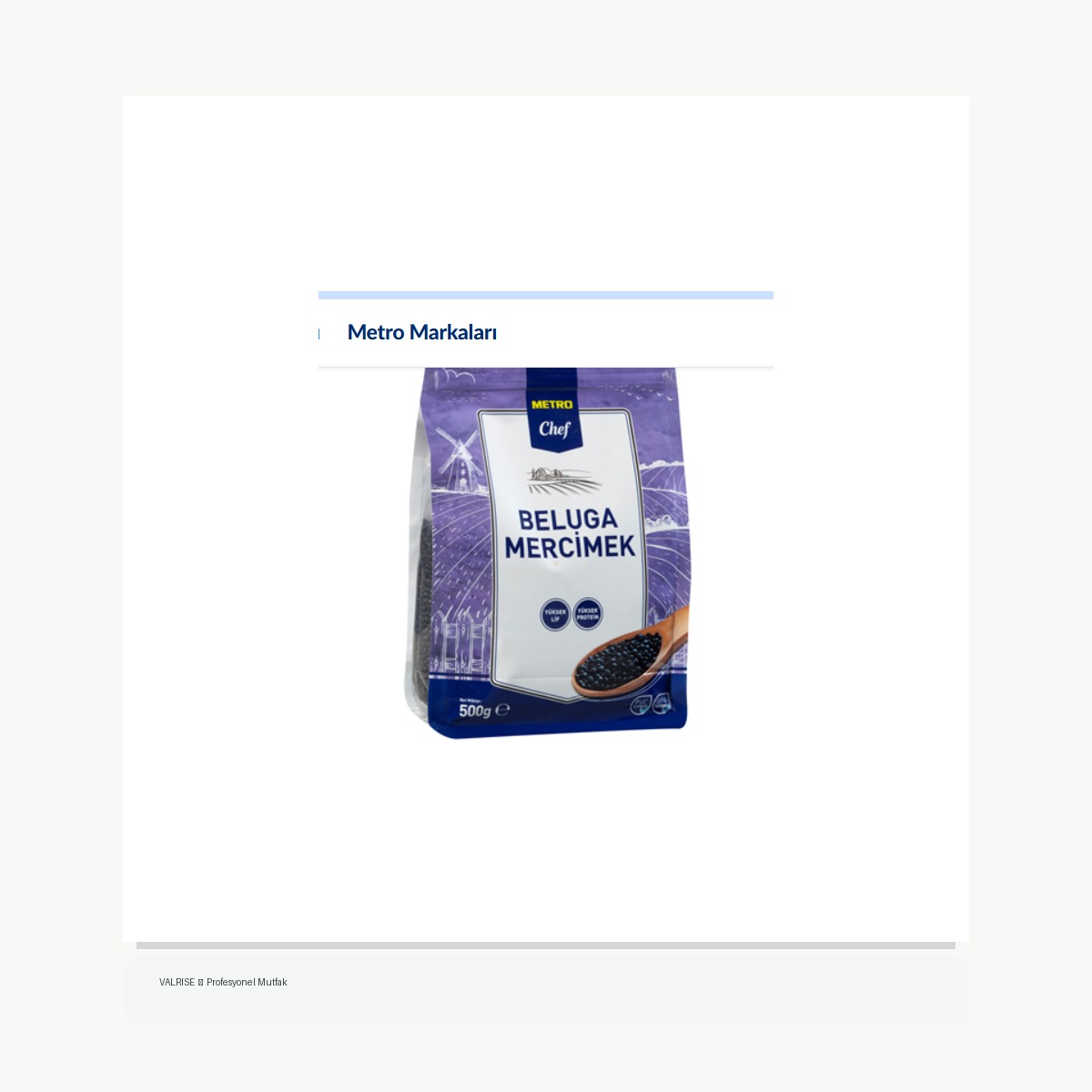 valrise-yeni-metro-chef-beluga-mercimek-500-g METRO Chef Beluga Mercimek 500 G