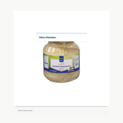 METRO Chef Enginar Konservesi 1,6 Kg 7-9Cm