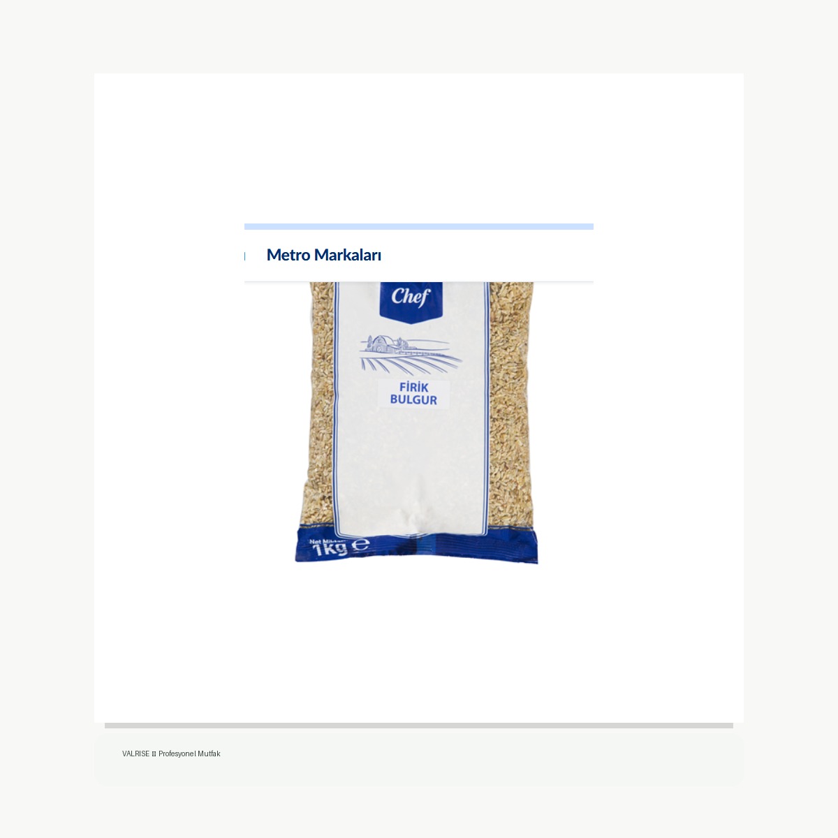 valrise-yeni-metro-chef-firik-bulgur-1-kg METRO Chef Firik Bulgur 1 Kg