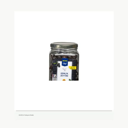METRO Chef Gemlik Siyah Yağlı Zeytin 900 G 261-320