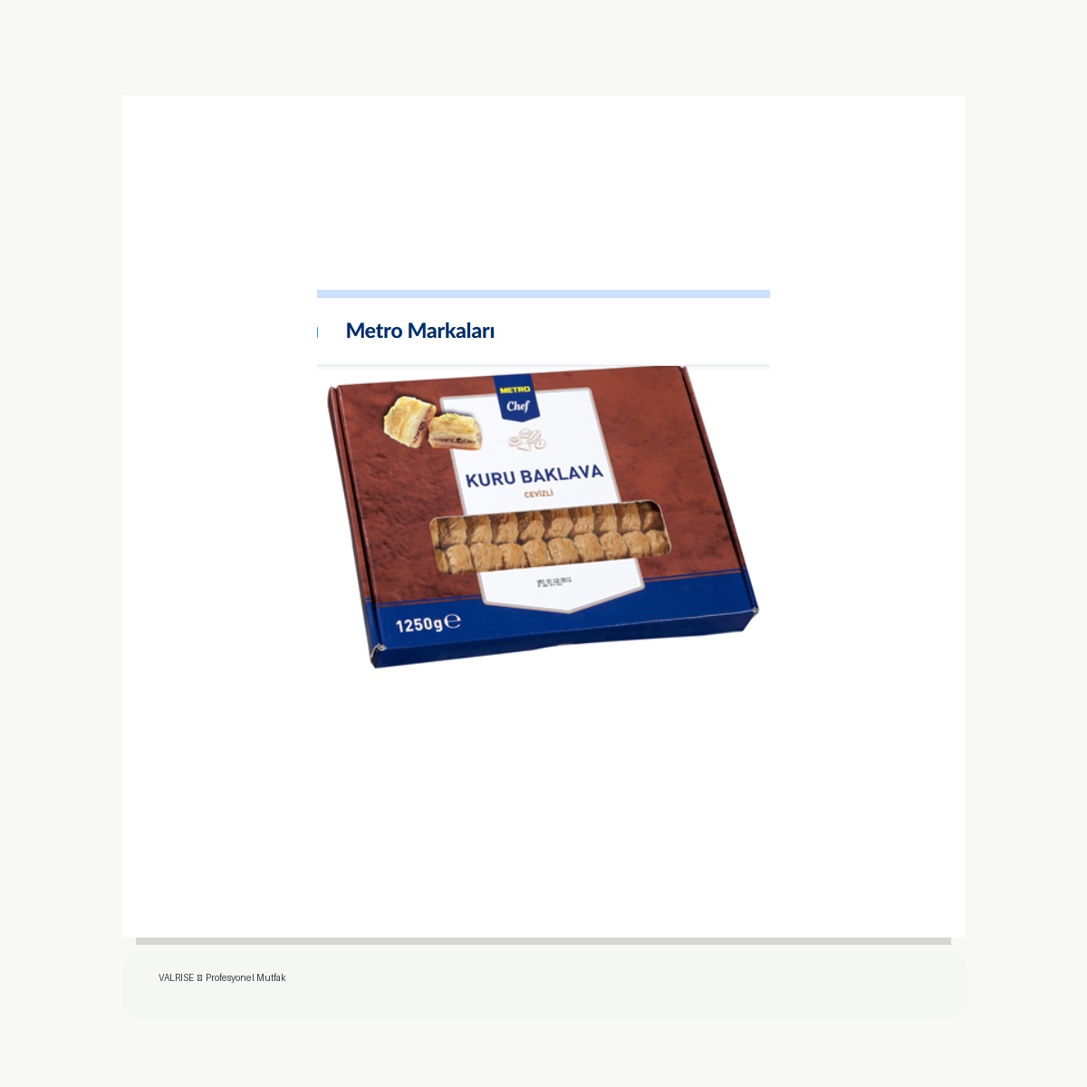 valrise-yeni-metro-chef-kuru-baklava-1-25-kg-ceviz METRO Chef Kuru Baklava 1,25 Kg Ceviz
