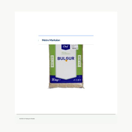 METRO Chef Mardin Bulgur 25 Kg Pilavlık