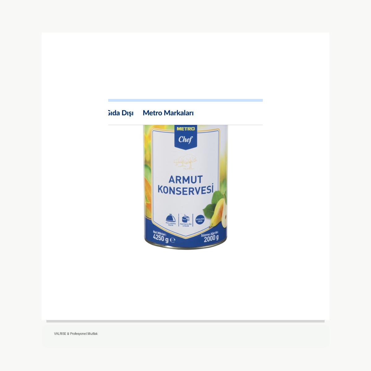 valrise-yeni-metro-chef-meyve-konserve-4-25-kg-armut METRO Chef Meyve Konserve 4,25 Kg Armut