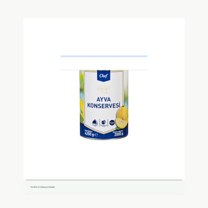 METRO Chef Meyve Konserve 4,25 Kg Ayva